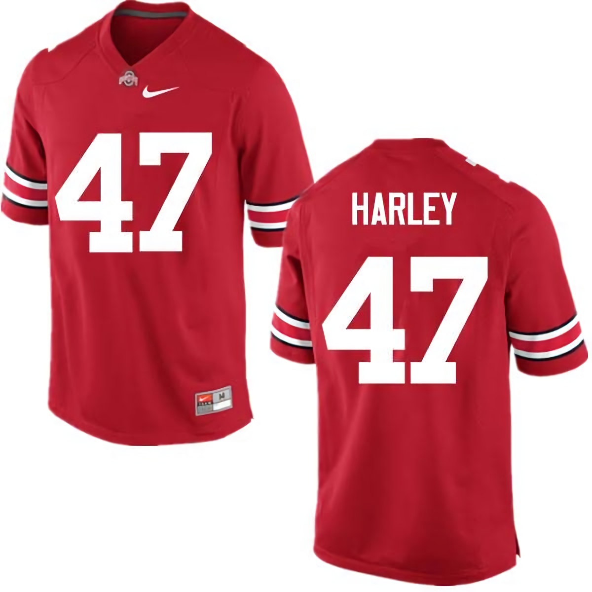 Chic Harley Ohio State Buckeyes Men's NCAA #47 Nike Red College Stitched Football Jersey NBO2756AQ